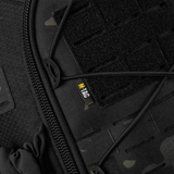 M-Tac STURM Elite Rygsæk med Cordura-materiale og sort MOLLE Laser Cut frontpanel til taktiskt udstyr.