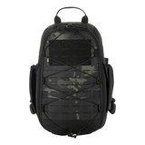 M-Tac STURM Elite Rygsæk i sort, 15L taktisk rygsæk med MOLLE Laser Cut frontpanel og Cordura-materiale, set forfra