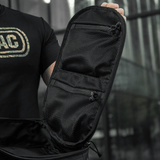 M-Tac STURM Elite Rygsæk åben med lynlåslommer, sort taktikrygsæk designet til udendørs brug