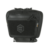 M-Tac Large Elite Gen.II Skuldertaske i sort Cordura 500D med YKK lynlås og Velcro-panel med brandlogo til taktisk udstyr.