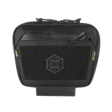 M-Tac Large Elite Gen.II Skuldertaske i sort Cordura 500D med tre hovedrum og Velcro-panel til taktisk og daglig brug