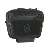 M-Tac Large Elite Gen.II Skuldertaske i sort Cordura 500D med front Velcro-panel og YKK-lynlåse for taktisk brug