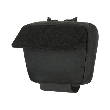 M-Tac Large Elite Gen.II Skuldertaske i sort Cordura 500D med front Velcro-panel til taktisk brug og udstyrsopbevaring.