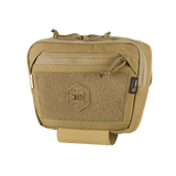 M-Tac Large Elite Gen.II Skuldertaske i Cordura 500D med velcro-panel, tre hovedrum og YKK-lynlåse for taktisk brug og udstyrsorganisation.