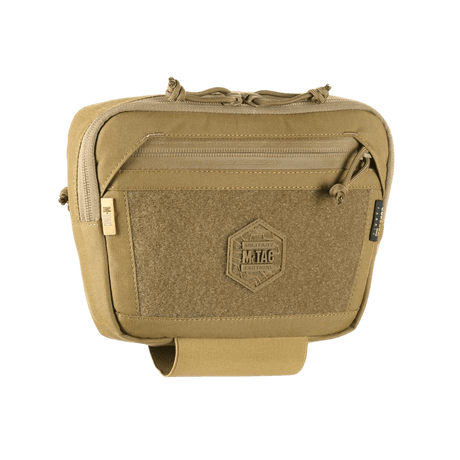 M-Tac Large Elite Gen.II Skuldertaske i robust Cordura 500D materiale med YKK lynlåse og velcro-panel til taktisk brug.