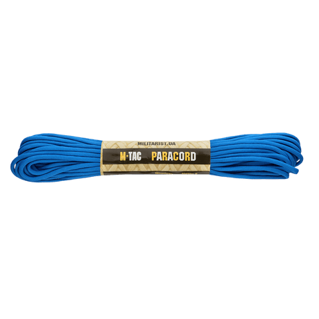 M‑Tac Paracord 550 Type III 15 m stærk blå nylonkordel ideel til friluft og nødbrug. Længde: 15 m, Diameter: 4 mm, Brudstyrke: 240 kg.