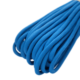 M‑Tac Paracord 550 Type III 15 m i blå nylon, stærk og alsidig til friluftsliv, reparationer og nødsituationer, med brydestyrke på 240 kg.