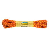 M‑Tac Paracord 550 Type III 15 m - stærk nylonkordel i rød-gul, perfekt til udendørs, reparationer og nødbrug, 15 m længde, 4 mm diameter.