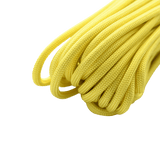 M‑Tac Paracord 550 Type III 15 m i gul, stærk og alsidig nylonkordel ideel til friluftsliv og nødsituationer.