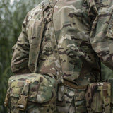 M-Tac Skulderstropper til taktisk bælte Laser Cut på camouflage uniform, MOLLE-interface til ekstra udstyr