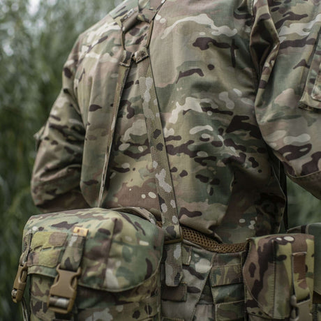 M-Tac Skulderstropper til taktisk bælte Laser Cut på camouflage uniform, MOLLE-interface til ekstra udstyr