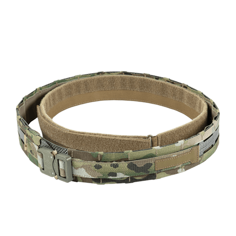M-Tac Tiger Bælte Cobra Buckle i camouflage, egnet til taktisk udstyr og MOLLE-kompatibilitet for militær og politi.