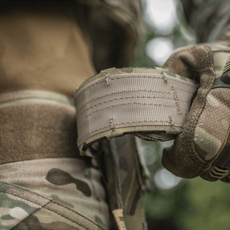 M-Tac Tiger Bælte Cobra Buckle - taktisk bælte til militær- og politibrug, designet til udstyrsfiksering og MOLLE-kompatibilitet.