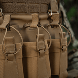 M-Tac Frontpanel til Cuirass QRS Pladebærer Tre Magasiner med elastisk fastgørelsessystem til AK/AR magasiner