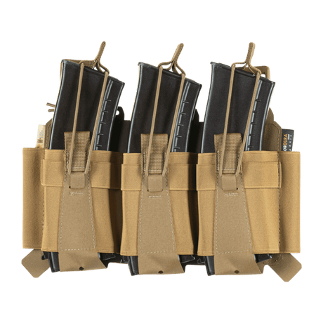 M-Tac Frontpanel til Cuirass QRS Pladebærer Tre Magasiner med elastisk magpung af Cordura Squadron-materiale