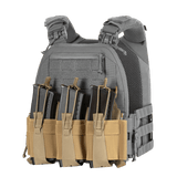 M-Tac Frontpanel til Cuirass QRS Pladebærer Tre Magasiner, designet til sikkert at holde AK/AR-seriens magasiner, lavet af Cordura Squadron