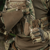 M-Tac Frontpanel til Cuirass QRS Pladebærer Tre Magasiner med AK/AR magasiner i camouflageudstyr