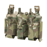 M-Tac Frontpanel til Cuirass QRS Pladebærer Tre Magasiner i camouflage design til sikker opbevaring af AK/AR magasiner, lavet af Cordura Squadron.