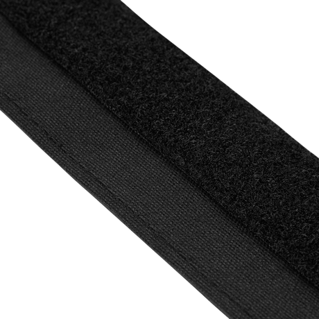 Nærbillede af M‑Tac Internal Tiger Bælte i sort Cordura 500D med velcro-fastgørelse, perfekt til militært og taktisk brug.