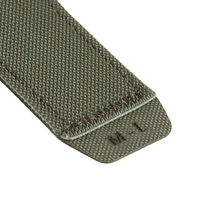 M‑Tac Internal Tiger Bælte i Cordura 500D, størrelse M/L, grøn farve, med velcrolukning til taktisk brug.