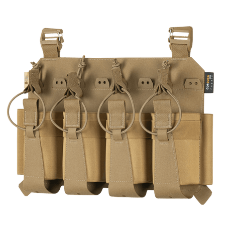 M-Tac Frontpanel til Plate Carrier Cuirass QRS til 4 Magasiner med elastikpung og Cordura Squadron materiale