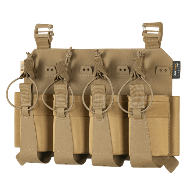 M-Tac Frontpanel til Plate Carrier Cuirass QRS til 4 Magasiner med elastikpung og Cordura Squadron materiale