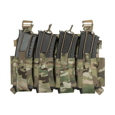 M-Tac Frontpanel til Plate Carrier Cuirass QRS til 4 Magasiner med elastiske lommer og slidstærkt Cordura materiale.