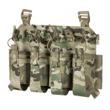 M-Tac Frontpanel til Plate Carrier Cuirass QRS til 4 Magasiner, funktionel kamouflage magasinholder til AK/AR-serien