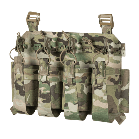 M-Tac Frontpanel til Plate Carrier Cuirass QRS til 4 Magasiner, funktionel kamouflage magasinholder til AK/AR-serien