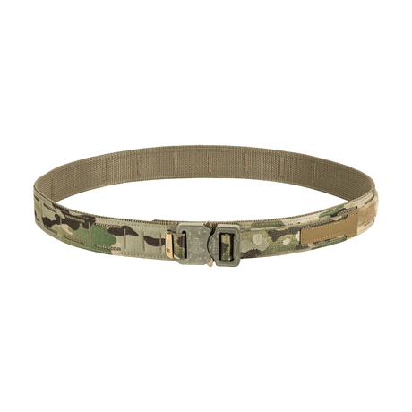 M-Tac Cobra Buckle Taktisk Bælte Laser Cut i camouflagedesign, ideelt til militær- og politiudstyr.
