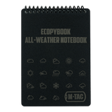 M-Tac Ecopybook Tactical – alt-vejr notesbog, vandtæt notesbog med kvadreret linjering og vejr symboler, ideel til udendørs brug.