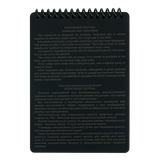 M-Tac Ecopybook Tactical – alt-vejr notesbog, vandtæt og holdbar notesbog med kvadreret linjering og vinkelmåler, perfekt til dårligt vejr