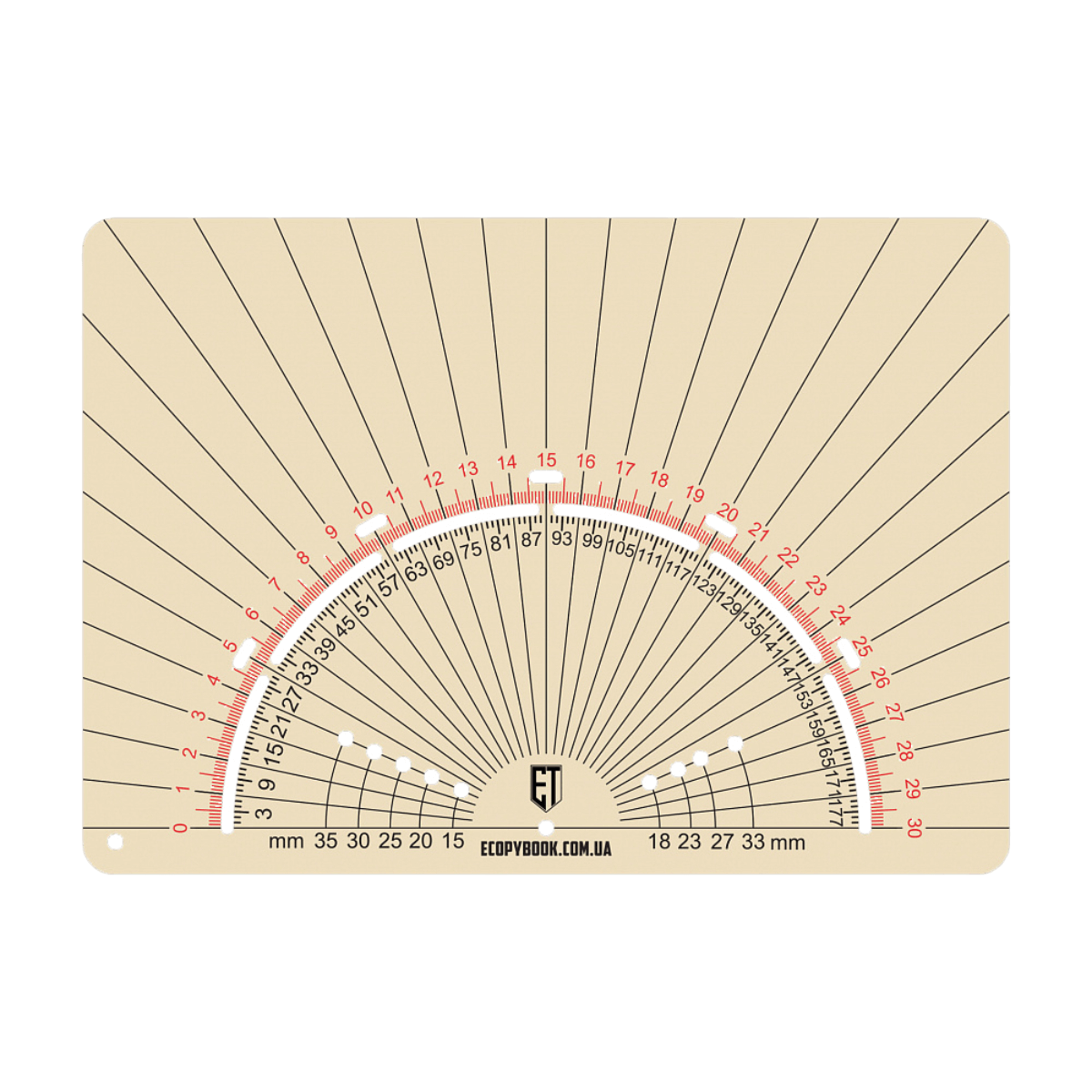 M-Tac Ecopybook Tactical Protractor PR-R med gennemsigtigt, fleksibelt design og anti-refleks egenskaber til taktiske opgaver.