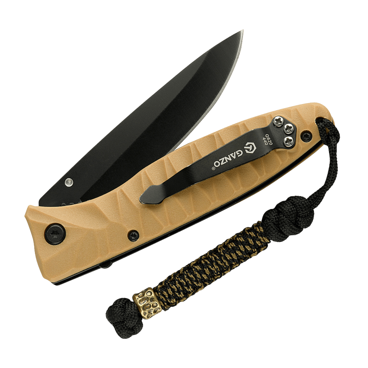 M-Tac Knife Lanyard Scandinavian Granule flettet paracord på lommekniv, stilfuld og praktisk tilbehør til nem opbevaring og personlig stil.