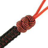 M-Tac Lanyard Scandinavian Mannaz i sort og rød paracord med skandinavisk perle. Praktisk til knive og udstyr.