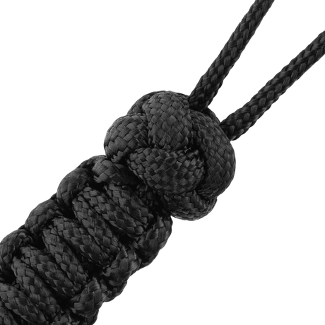 M-Tac Lanyard Scandinavian Small Chinese Knot i sort paracord design med skandinavisk inspireret dekorativ perle. Stilfuldt tilbehør til værktøj.