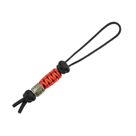 M-Tac Lanyard Scandinavian Small Chinese Knot med rød paracord og dekorativ skandinavisk perle til tilbehør og værktøj.