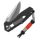 M-Tac Lanyard Scandinavian Small Chinese Knot med dekorativ perle, snoet på en kniv for nem opbevaring og personlig stil.