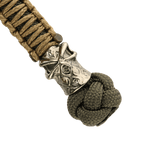 M-Tac Knife Lanyard Ninja lavet af 550 type III paracord med dekorativt kobbernikkel.