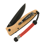 M-Tac Knife Lanyard Ninja af paracord, stilfuldt design med cupronickel perle, knivtilbehør til hurtig trækning og personliggørelse, længde 14,5 cm.