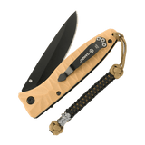 M-Tac Knife Lanyard Ninja i paracord, fremhæver kniven, 14,5 cm totalt, fleksibel og stilfuld, med cupronickel perle, til hurtig adgang.