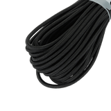 M-Tac Paracord Shock-Cord 15m, sort elastisk snor ideel til militært brug og friluftsliv, multifunktionel og robust design.
