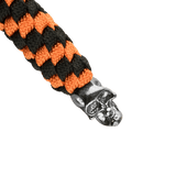 M-Tac Knife Lanyard Helix Skull - sort og orange paracord lanyard med helix kraniedesign, til lommeknive. Tilføjer stil og funktionalitet.