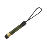 M-Tac Viper Cylindre Lanyard Stainless Steel med dekoreret skandinavisk perle i coiled paracord, forbedrer stil og funktionalitet.