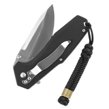 M-Tac Viper Cylindre Lanyard Stainless Steel kniv snor med skandinavisk perle, der fremhæver stil og individualitet.