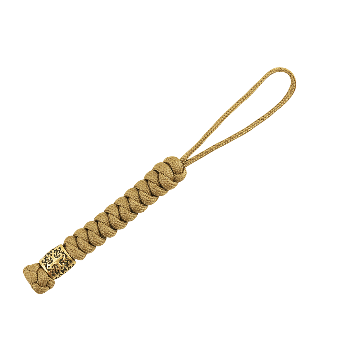 Flettet M-Tac Viper Lanyard Scandinavian med paracord og Viper-perle i skandinavisk design, perfekt til kniv eller lygteudstyr.