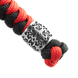 M-Tac Viper Lanyard Scandinavian med flettet paracord og viper-perle i skandinavisk design i sort/rød. Ideel til knive og værktøj.