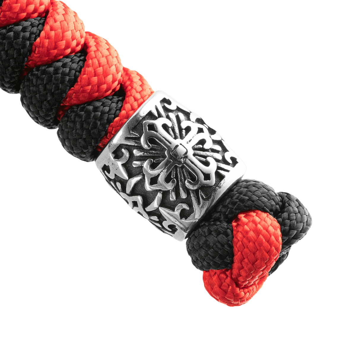 M-Tac Viper Lanyard Scandinavian med flettet paracord og viper-perle i skandinavisk design i sort/rød. Ideel til knive og værktøj.