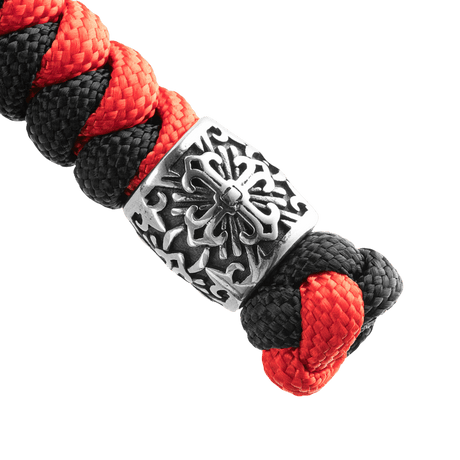 M-Tac Viper Lanyard Scandinavian med flettet paracord og viper-perle i skandinavisk design i sort/rød. Ideel til knive og værktøj.