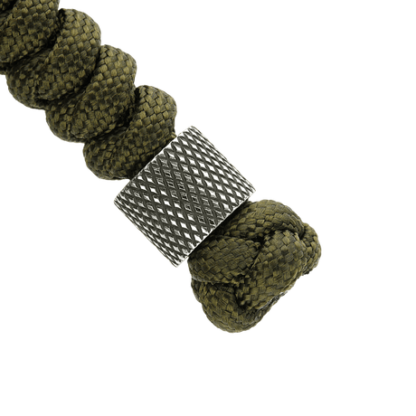 M-Tac Viper Lanyard Stainless Steel med flettet paracord og rustfrit stål Viper-perle til knive og udstyr